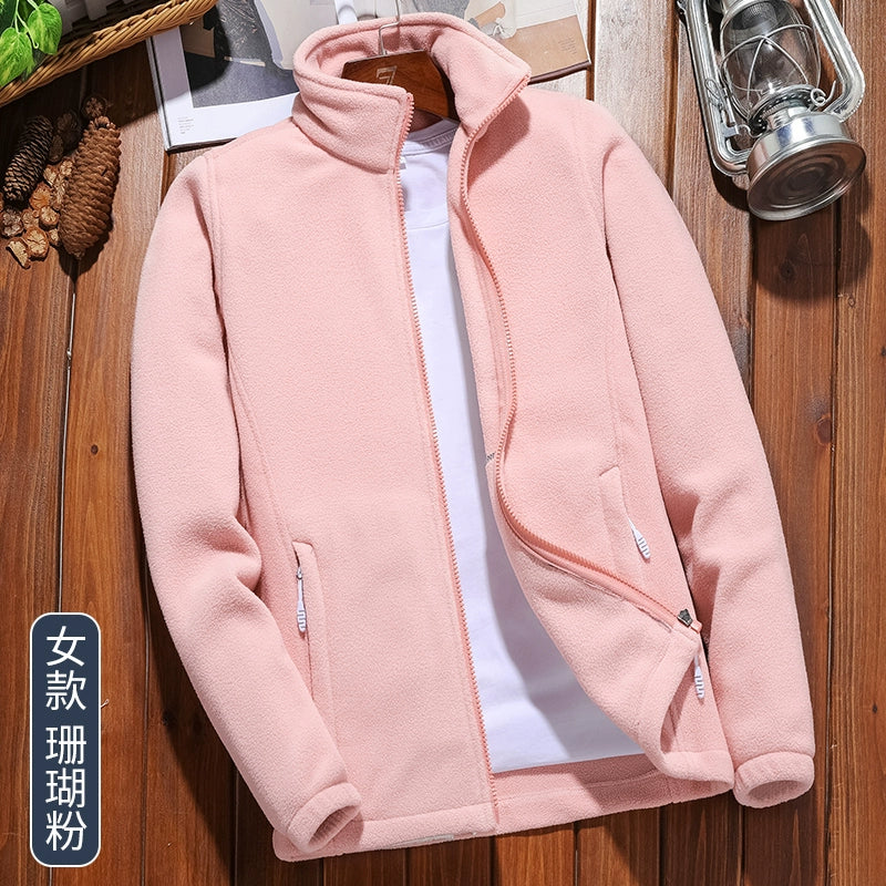 Outwear Women's Liner Autumn and Winter Thickening Cardigan Fleece Sweater