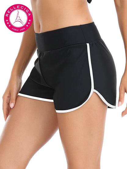 RELLECIGA High Elastic Sports Breathable Quick-Drying Comfort Classic Waist Girdling Belly Contraction Sheath Shorts