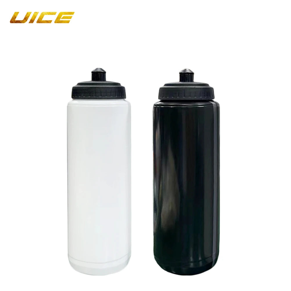 Ice Hockey Water Bottle Hockey Bottle 1000ML BPA Free Hockey Equipment For Ice Hockey Football Lacrosse Bottle Hockey Accessorie