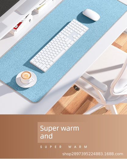 Thermostat Heating Table Mat Student Homework Large Digital Display Linen Heating Table Heating Mat Winter Waterproof Mouse Pad