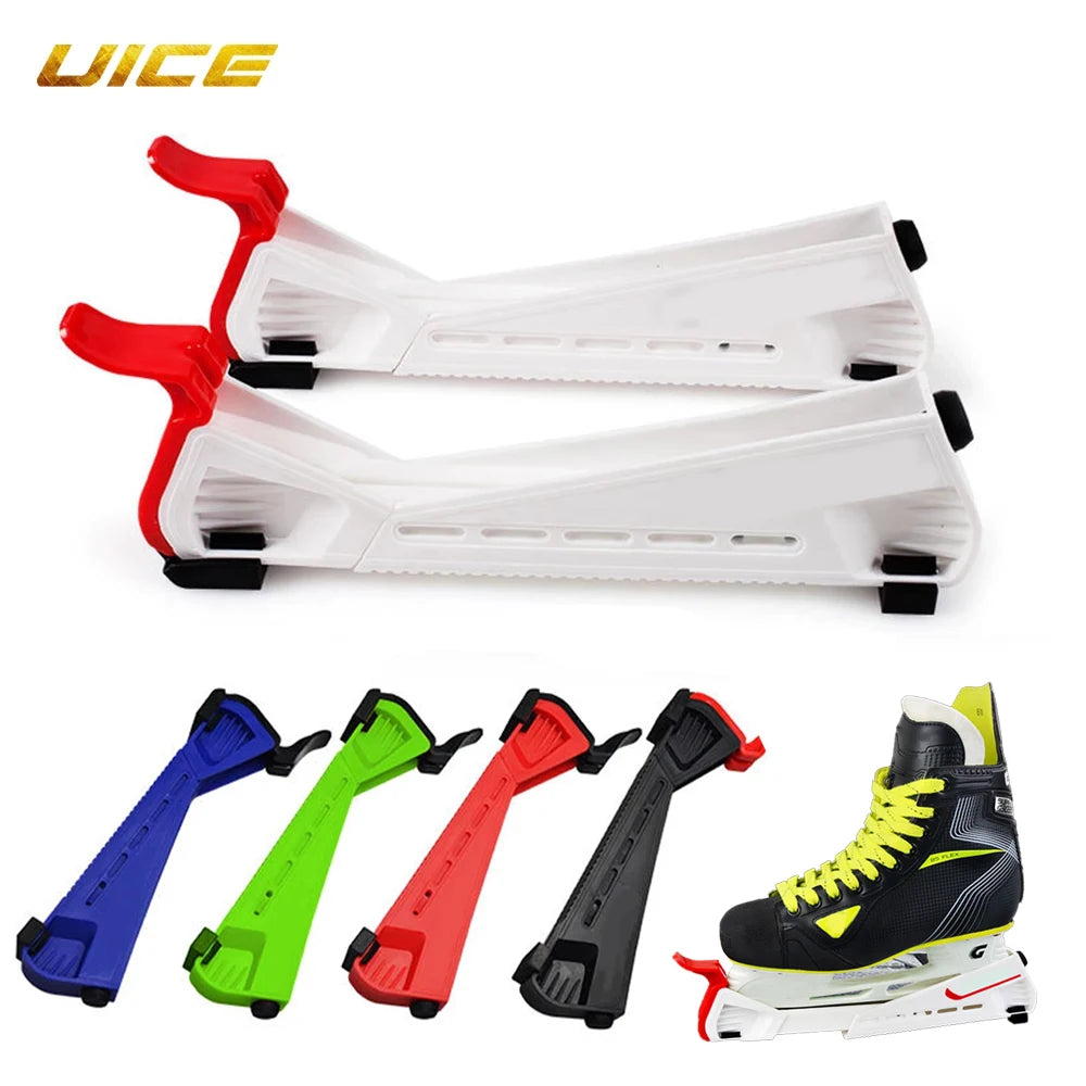 Ice Hockey 1 Pair Ice Hockey Skate Blade Covers Ice Skate Guards Hockey Skates Adjustable Protective Hot Sale Prevent Puncture