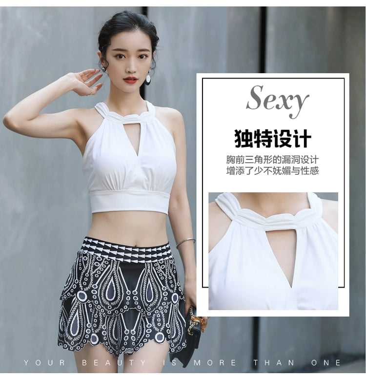 Split Swimsuit Women Sexy Summer Pure Desire Ethnic Style High end Beautiful Popular 2024 New High Sense