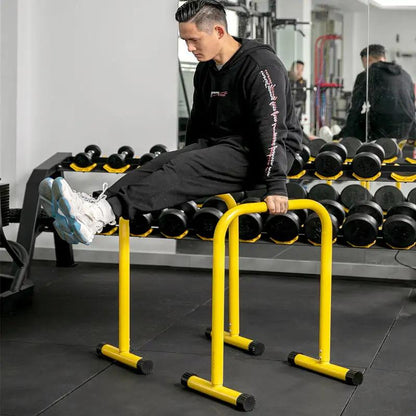 WILKYs0Gym Movable Single Parallel Bars
 Product information:
 


 Product name: parallel bars
 
 Product material: high-quality steel, foam
 
 Product bearing: 120KG
 
 Product size: 80 * 64 * 37.5 CM


