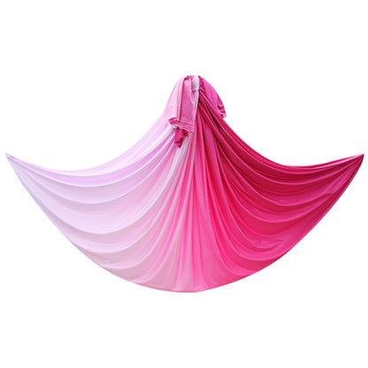 WILKYs0Home Color Gradient Aerial Yoga Hammock Fabric
 Product information:
 


 Fabric: High Density Nylon, good quality, comfortable and stretchy, perfect for yoga hammock swings.
 
 Size: 5m (5M x 2.8M). If you need