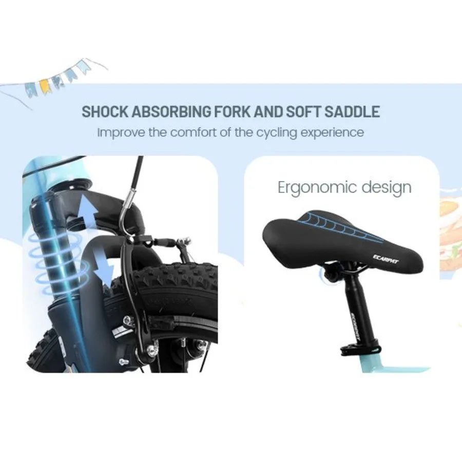 A20261 20 inch 's Bicycle Shock Absorbing Front Fork 21 Speed V brakes Mountain Tire Boys and Girls Bike for Outdoor Adventure - WILKYs