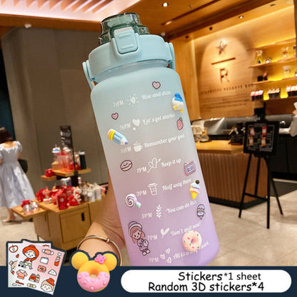 WILKYsWater bottleFitness Drinking BottleThe Fitness Bottle is the perfect way to stay hydrated and motivated throughout the day. Featuring a motivational design, time and volume markers, and a convenient c