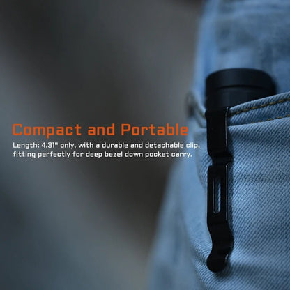 ACEBEAM EC20 new released Led flashlight EDC LUXEON HL4X Leds 2800 lumens 340 meters 18650 battery multi - color auxiliary lights - WILKYs