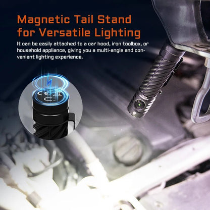 ACEBEAM EC20 new released Led flashlight EDC LUXEON HL4X Leds 2800 lumens 340 meters 18650 battery multi - color auxiliary lights - WILKYs