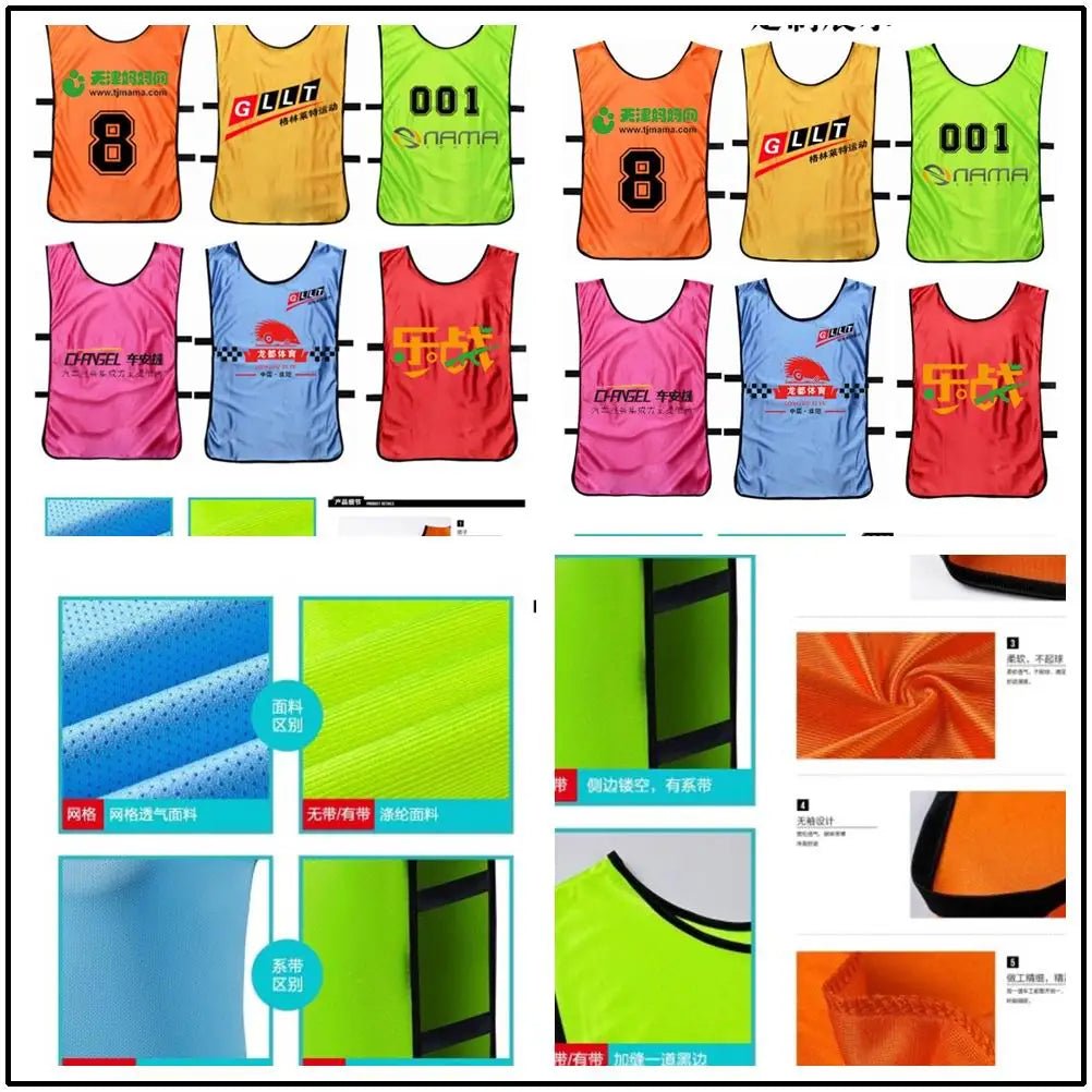 adult chlid soccer marathon group against scrimmage running vest combat training vest tank top lacrosse jerseys - WILKYs