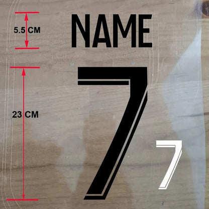 Custom Football Name & Number Iron-On Patch – Adult Jersey Transfer Sticker - WILKYs