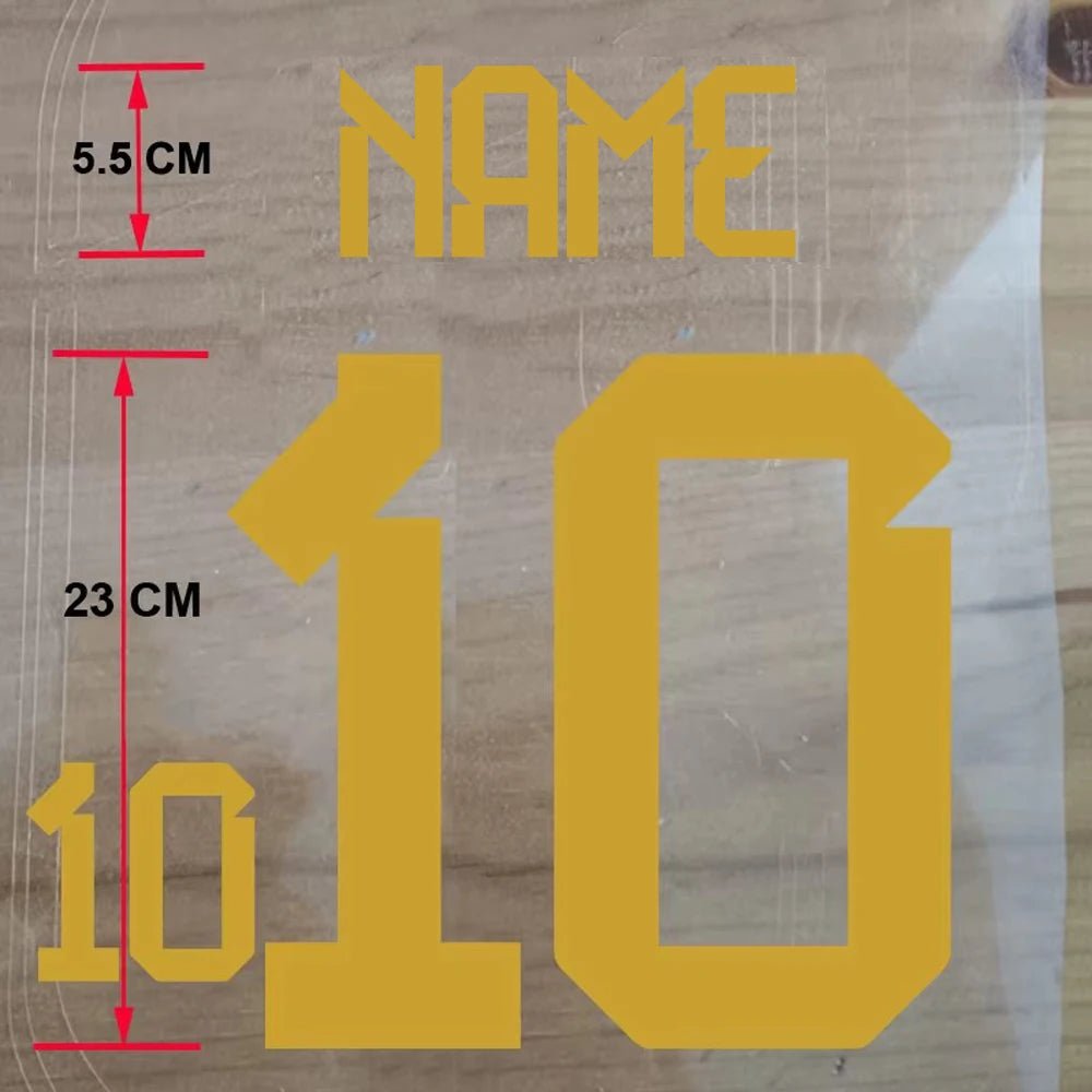 Custom Football Name & Number Iron-On Patch – Adult Jersey Transfer Sticker - WILKYs