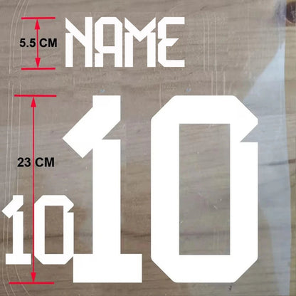 Custom Football Name & Number Iron-On Patch – Adult Jersey Transfer Sticker - WILKYs