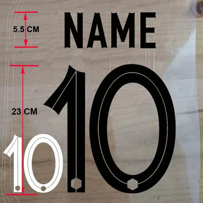 Custom Football Name & Number Iron-On Patch – Adult Jersey Transfer Sticker - WILKYs