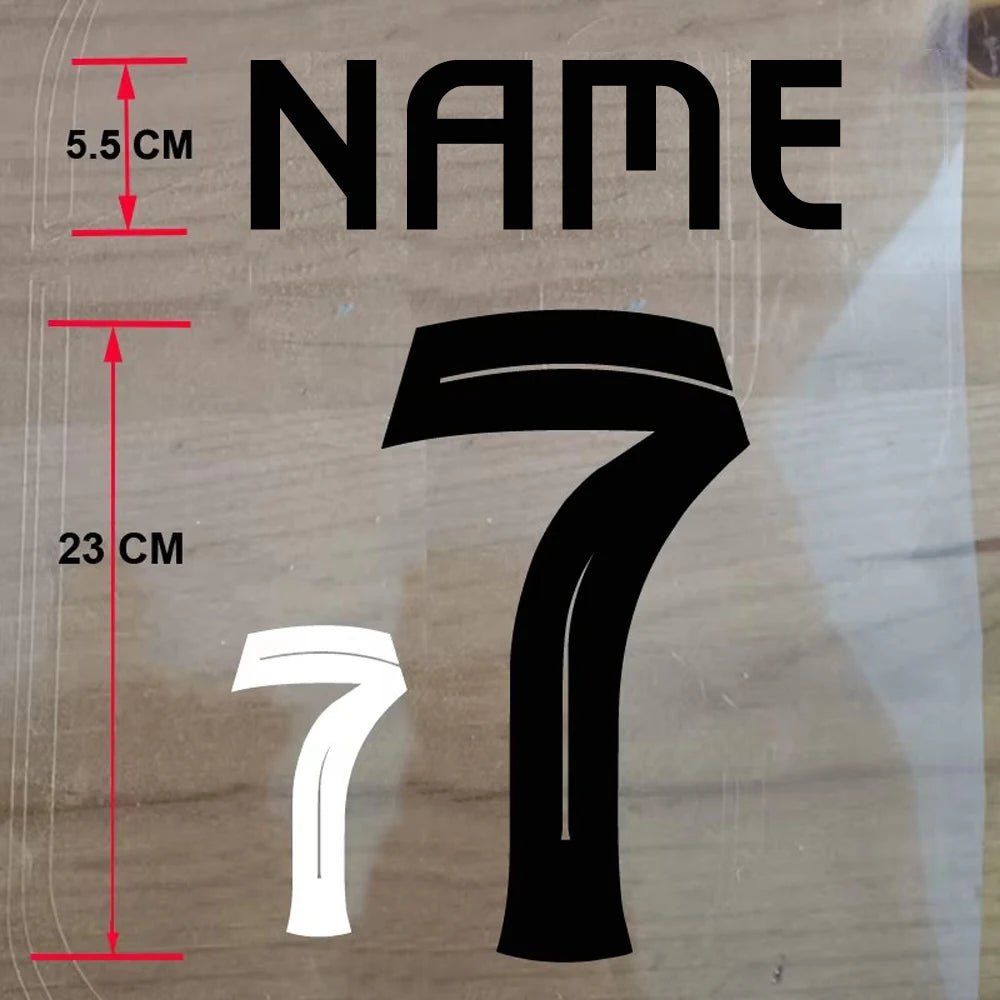 Custom Football Name & Number Iron-On Patch – Adult Jersey Transfer Sticker - WILKYs