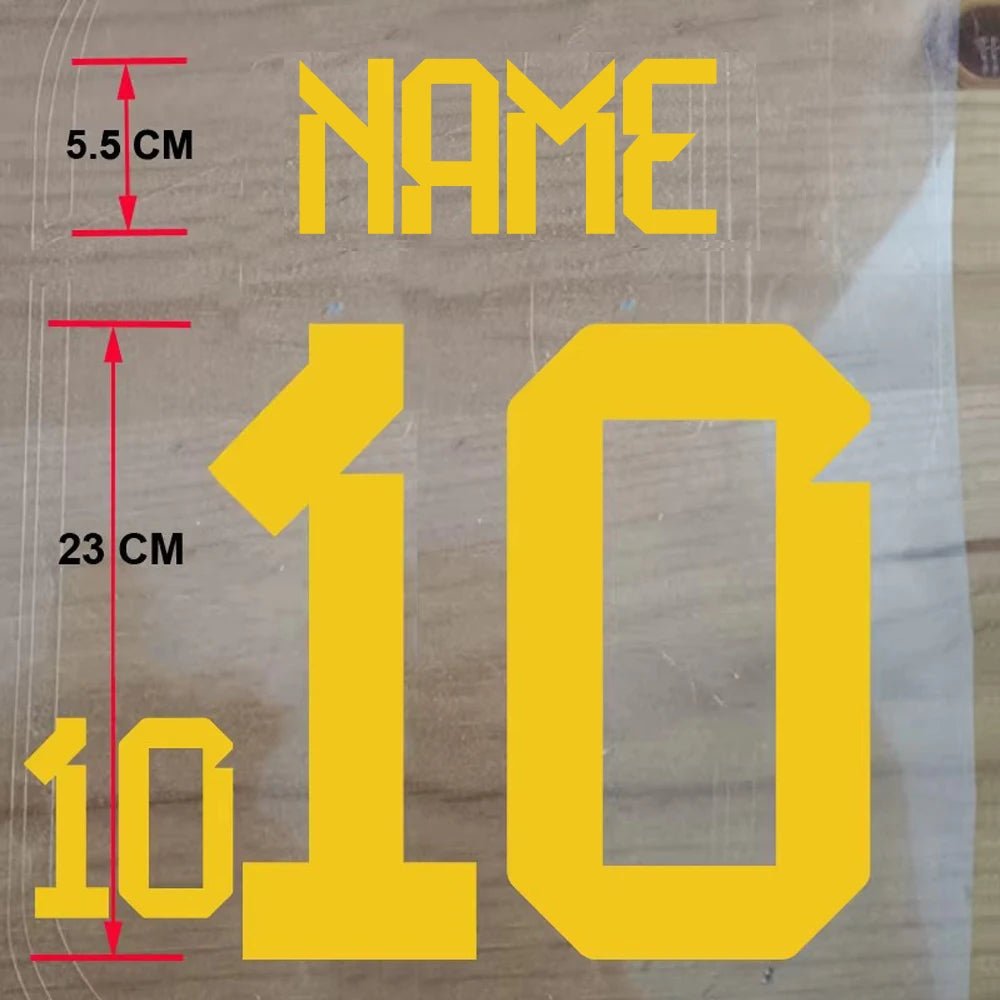 Custom Football Name & Number Iron-On Patch – Adult Jersey Transfer Sticker - WILKYs