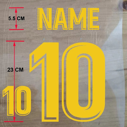 Custom Football Name & Number Iron-On Patch – Adult Jersey Transfer Sticker - WILKYs