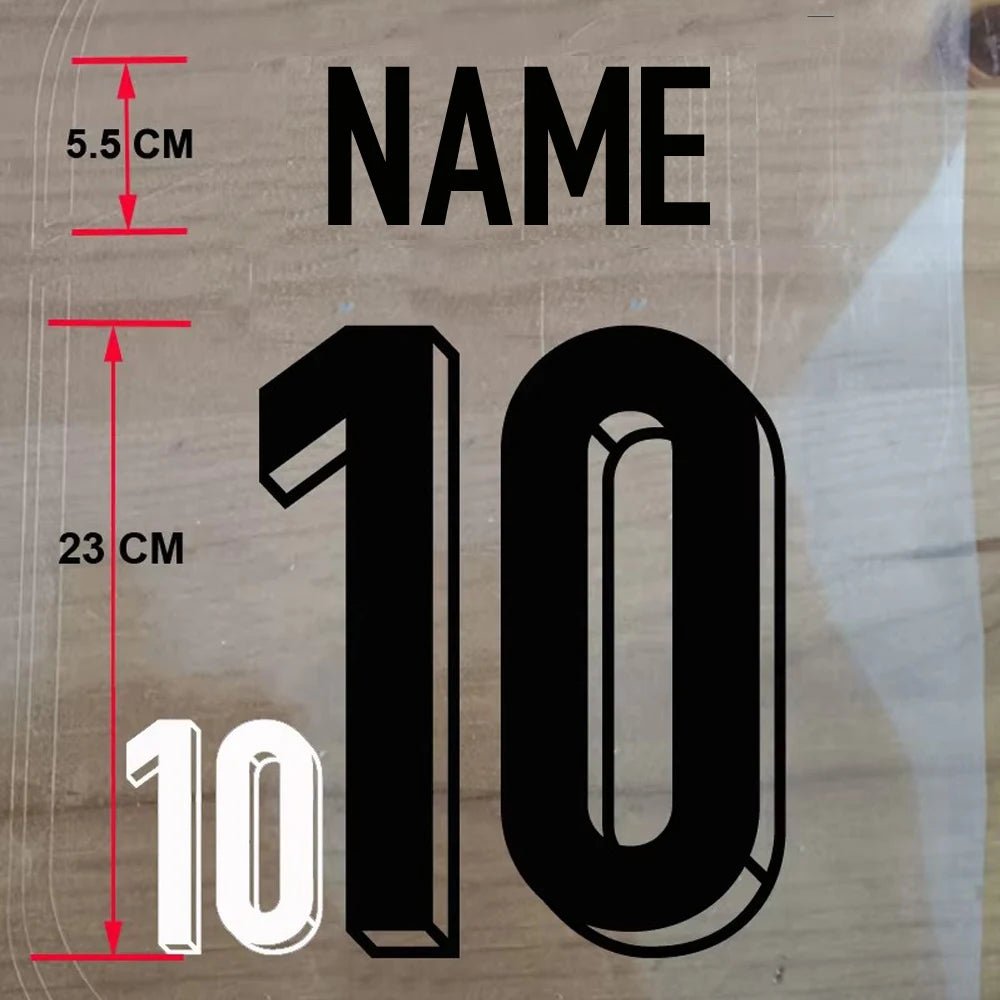 Custom Football Name & Number Iron-On Patch – Adult Jersey Transfer Sticker - WILKYs