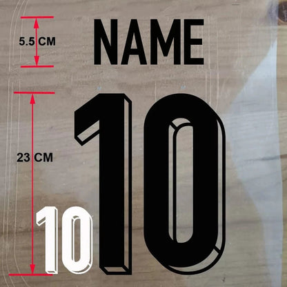 Custom Football Name & Number Iron-On Patch – Adult Jersey Transfer Sticker - WILKYs