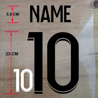 Custom Football Name & Number Iron-On Patch – Adult Jersey Transfer Sticker - WILKYs