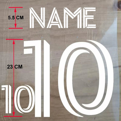 Custom Football Name & Number Iron-On Patch – Adult Jersey Transfer Sticker - WILKYs