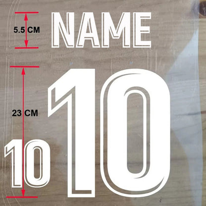 Custom Football Name & Number Iron-On Patch – Adult Jersey Transfer Sticker - WILKYs