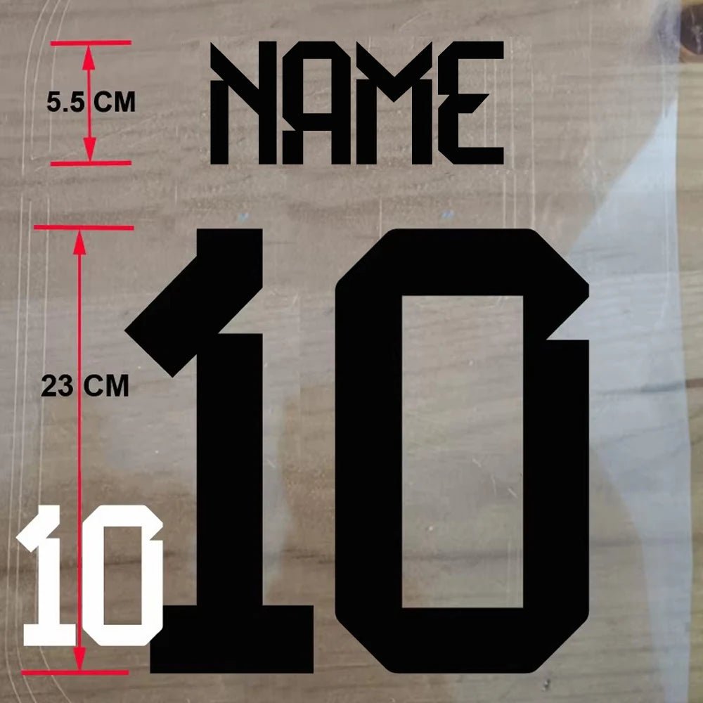 Custom Football Name & Number Iron-On Patch – Adult Jersey Transfer Sticker - WILKYs