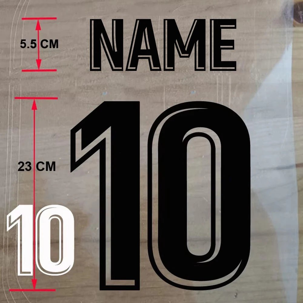 Custom Football Name & Number Iron-On Patch – Adult Jersey Transfer Sticker - WILKYs