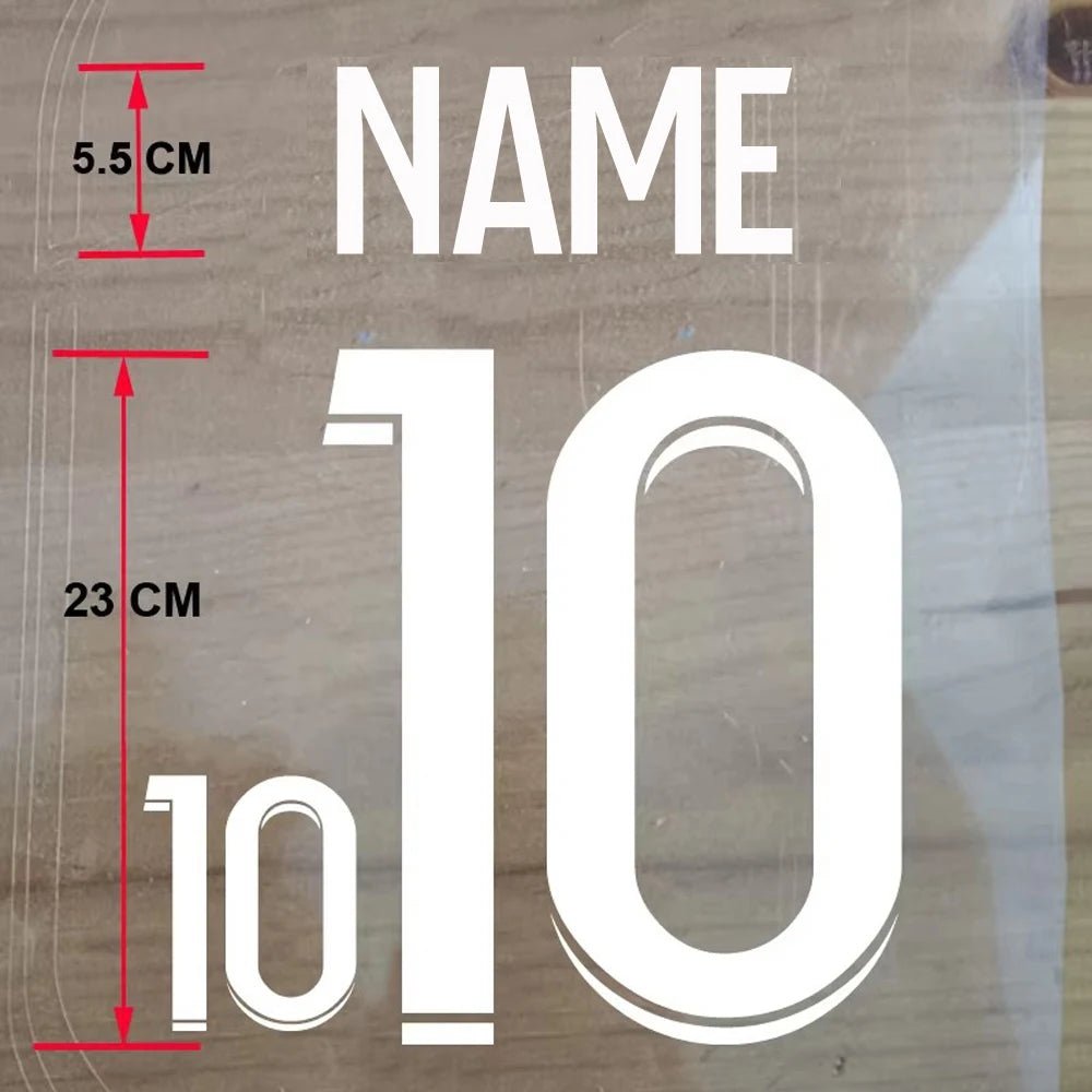 Custom Football Name & Number Iron-On Patch – Adult Jersey Transfer Sticker - WILKYs