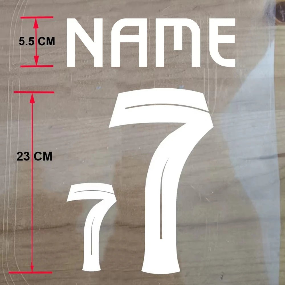 Custom Football Name & Number Iron-On Patch – Adult Jersey Transfer Sticker - WILKYs