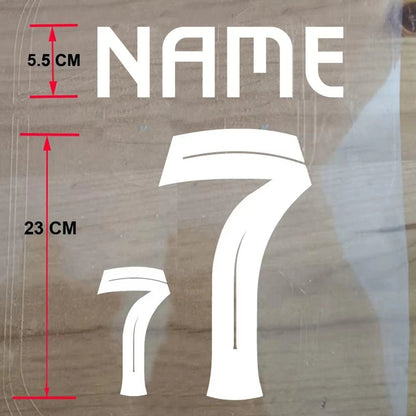 Custom Football Name & Number Iron-On Patch – Adult Jersey Transfer Sticker - WILKYs