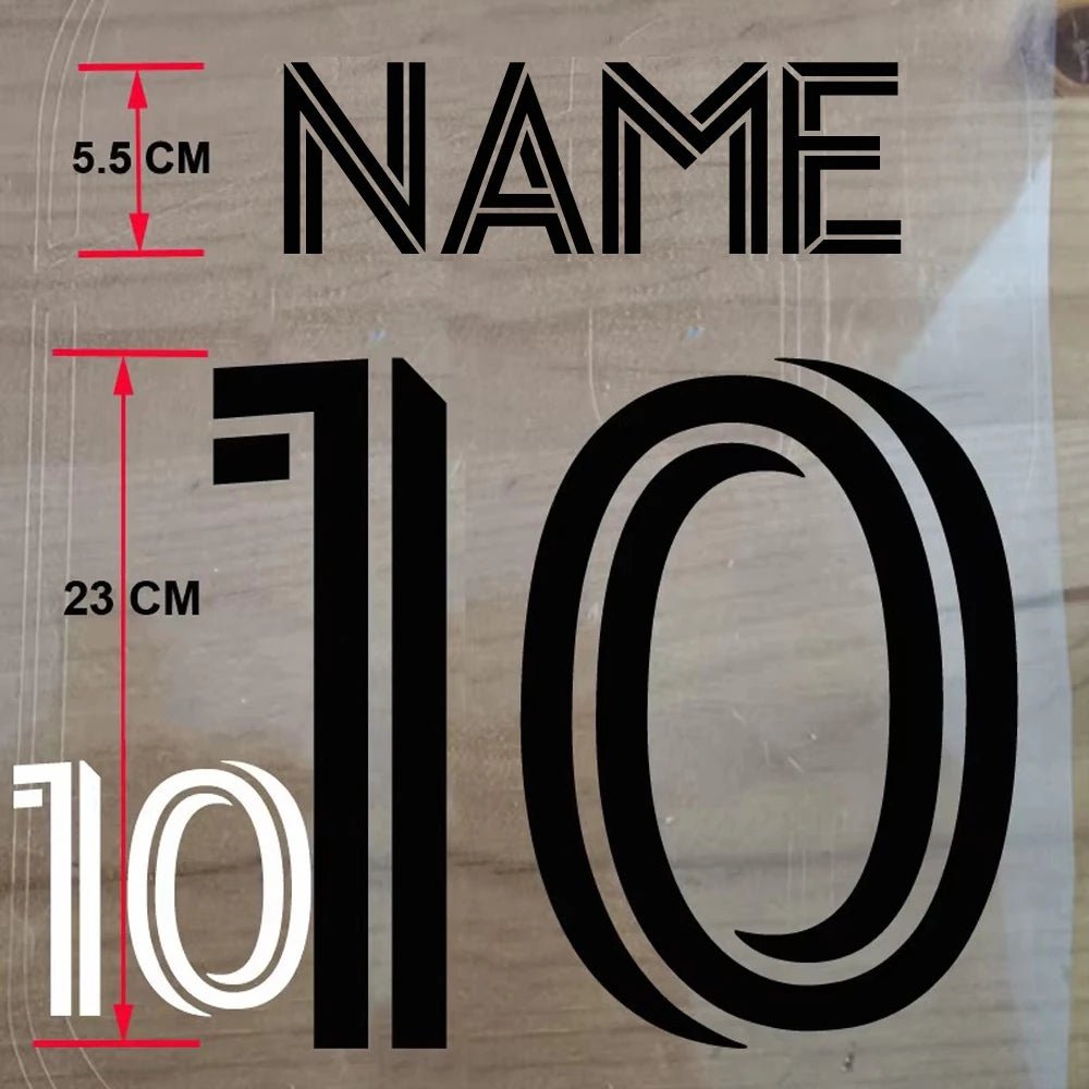 Custom Football Name & Number Iron-On Patch – Adult Jersey Transfer Sticker - WILKYs