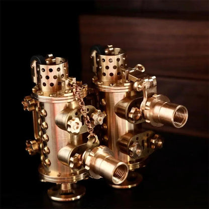 All Copper Handmade Mechanical Punk Kerosene Lighter Trench Machine - WILKYs