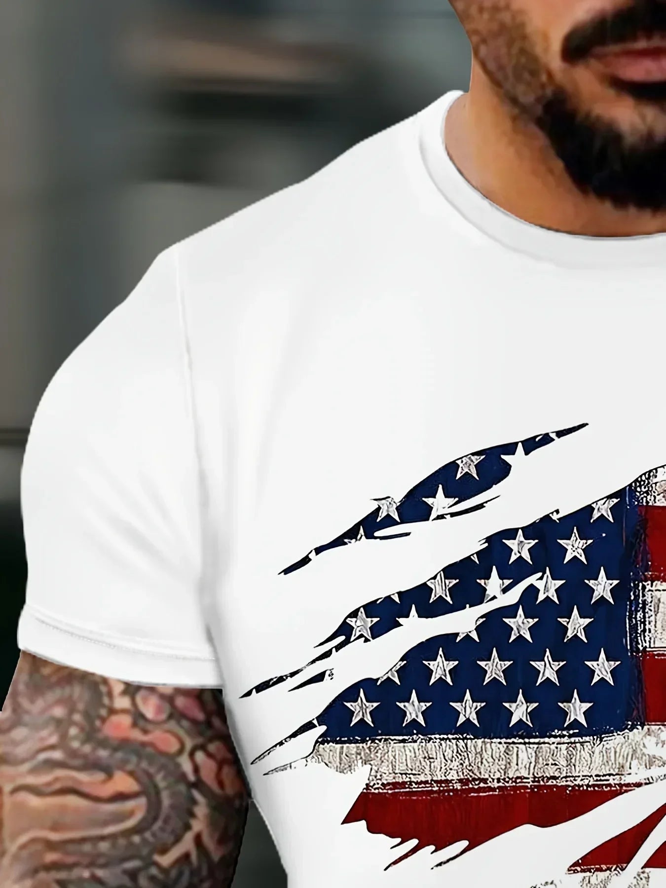 American Flag T-Shirt, Breathable And Quick - Drying Shipped from The USA - WILKYs