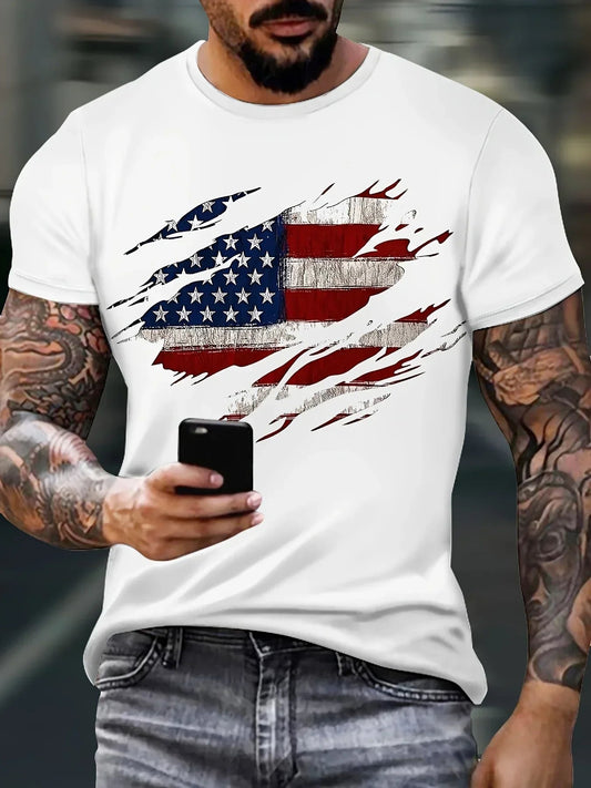American Flag T-Shirt, Breathable And Quick - Drying Shipped from The USA - WILKYs