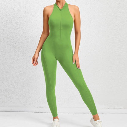 WILKYsJumperZippered Yoga Fitness Jumpsuit Sleeveless Tummy Control Stretch Shapew


This zippered yoga fitness jumpsuit is designed to enhance your curves and support your body during your workouts. It features a sleeveless design, a tummy contro