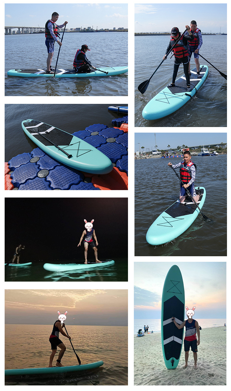 WILKYs0Paddleboard Standing Paddleboard Beginner Surfboard Water Ski Inflatab
 Product information:
 


 Product Category: Surfboard
 
 Material: PVC
 
 Applicable crowd: universal
 
 Air pump: Yes
 
 Hull material: ordinary PVC
 
 PVC thickn