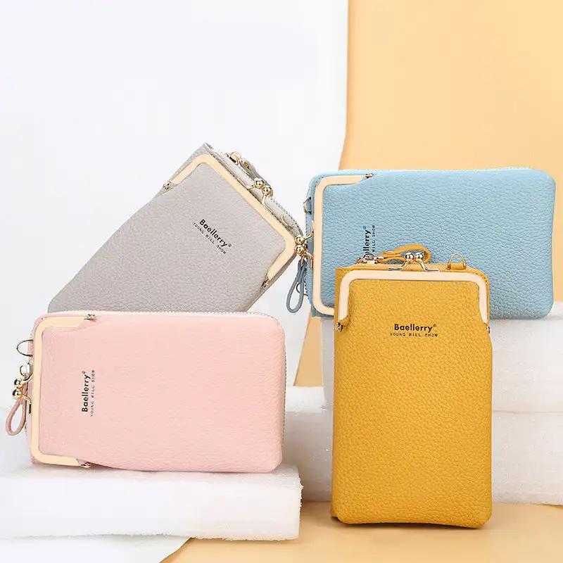 WILKYs0Fashion Mobile Phone Shoulder Bags With Lock Women Messenger Bag Walle
 Product information:
 


 Style: Korean
 
 Style: Women's Messenger Bag
 
 Fabric texture: PU
 
 Lining texture: synthetic leather
 
 Bag shapes: square vertical s