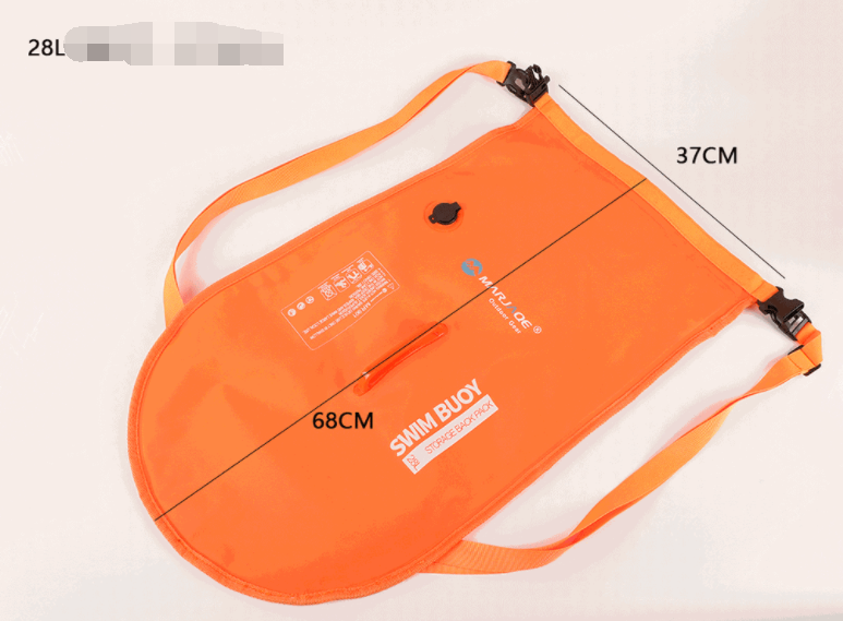 WILKYs0Double Airbag Swimming Buoy Floating Mark Detachable Shoulder Waterpro
 Overview:
 
 1.Backpack Swimming Bag: One bag for dual-use, relieves your burden, and can be in close contact with nature at any time.
 
 2.Dual Airbags: Dual airb