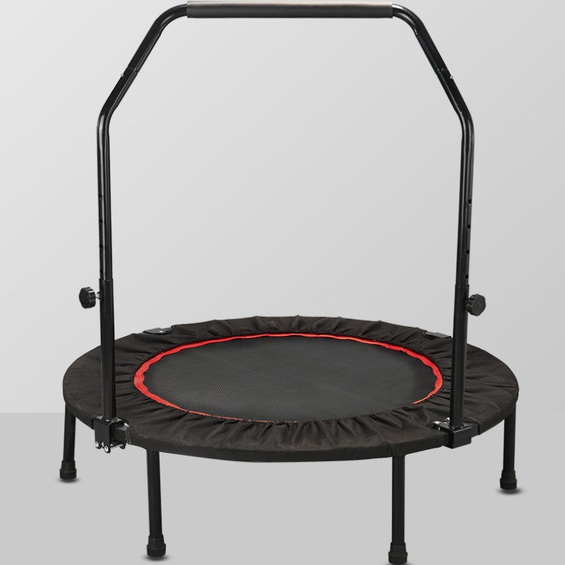 WILKYsTrampolineChildren's Trampoline Exercise Bed Indoor Home Adult Sports
 Product information:
 


 Color: red and black
 Material: PP mesh + bold waist drum spring + PP pad + steel
 Load bearing: 100LB
 Suitable aged:5-60 year
 Size:40i