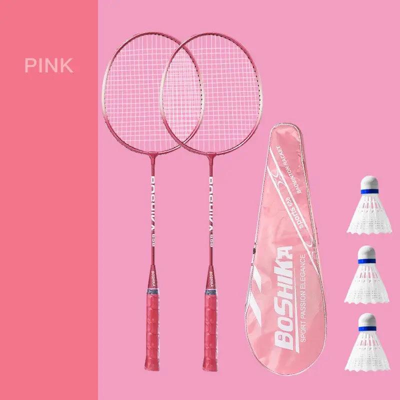 Badminton Racket For Beginners Children Set Iron Alloy A - WILKYs