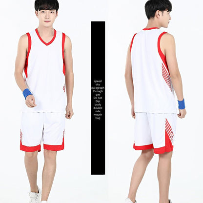 Basketball Sports Suit Men's Summer Casual Wear Sleeveless Thin Vest Running Suit Shorts Sportswear - WILKYs