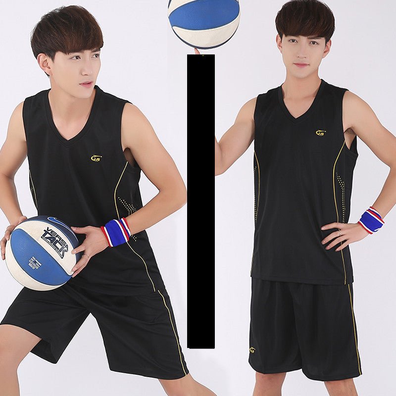 Basketball Sports Suit Men's Summer Casual Wear Sleeveless Thin Vest Running Suit Shorts Sportswear - WILKYs