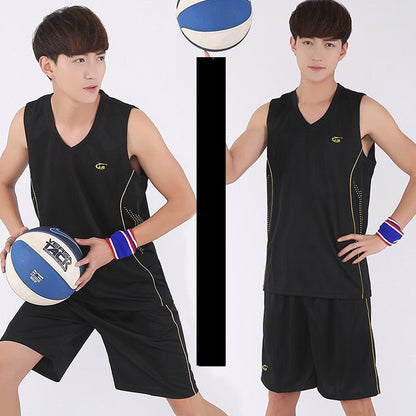 Basketball Sports Suit Men's Summer Casual Wear Sleeveless Thin Vest Running Suit Shorts Sportswear - WILKYs