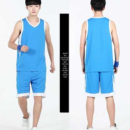 Basketball Sports Suit Men's Summer Casual Wear Sleeveless Thin Vest Running Suit Shorts Sportswear - WILKYs