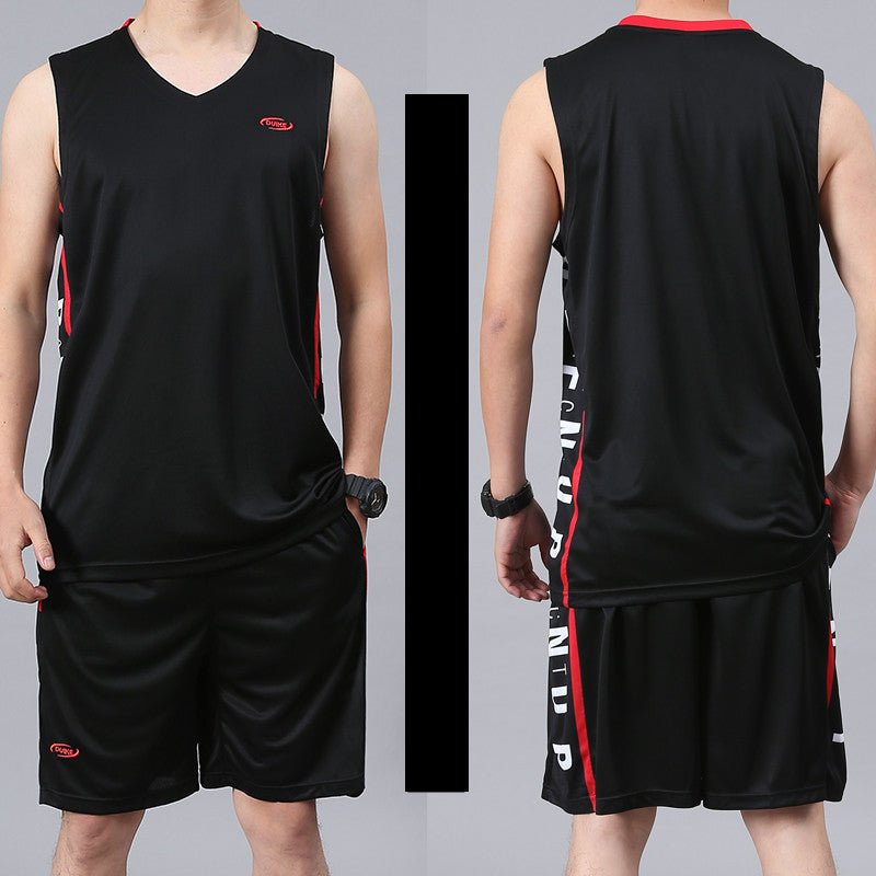 Basketball Sports Suit Men's Summer Casual Wear Sleeveless Thin Vest Running Suit Shorts Sportswear - WILKYs