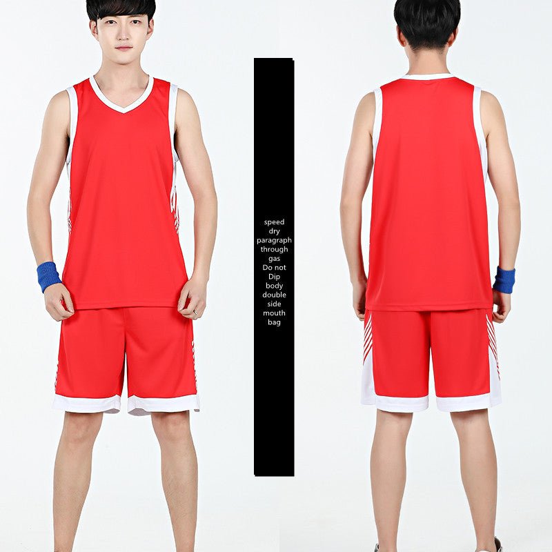 Basketball Sports Suit Men's Summer Casual Wear Sleeveless Thin Vest Running Suit Shorts Sportswear - WILKYs