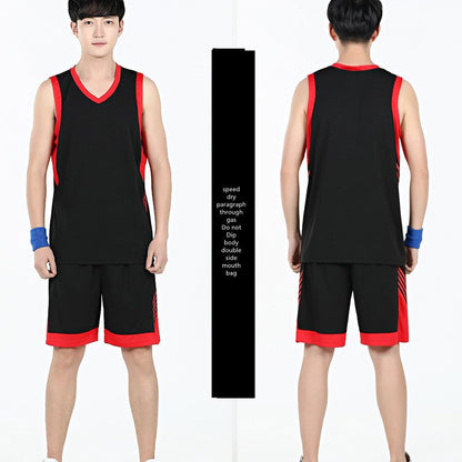 Basketball Sports Suit Men's Summer Casual Wear Sleeveless Thin Vest Running Suit Shorts Sportswear - WILKYs