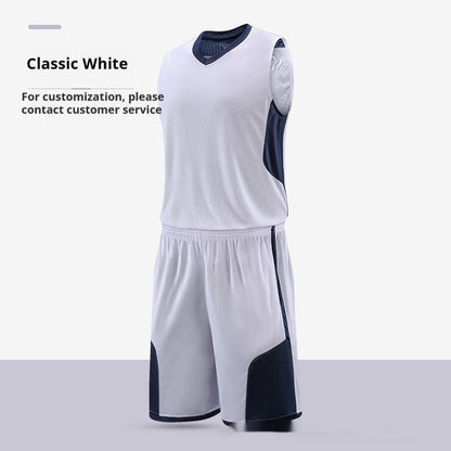 Basketball Wear Suit Training Competition Team Uniform Team Vest Printed Breathable Sports Workout Clothes - WILKYs