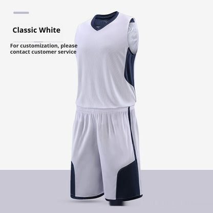 Basketball Wear Suit Training Competition Team Uniform Team Vest Printed Breathable Sports Workout Clothes - WILKYs