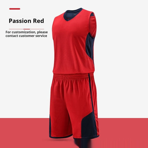 Basketball Wear Suit Training Competition Team Uniform Team Vest Printed Breathable Sports Workout Clothes - WILKYs